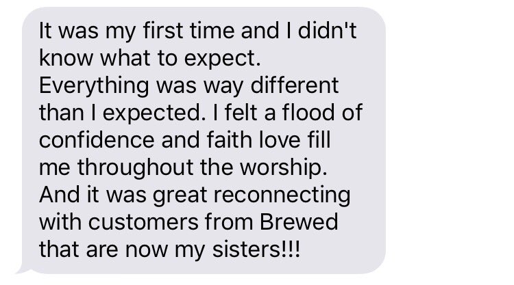 AWKNGYouth's tweet photo. Miracle: your favorite barista becomes your best friend.
----
This is church.
#AwakeningCrew
#AWKNG https://t.co/SLZDWofWD1