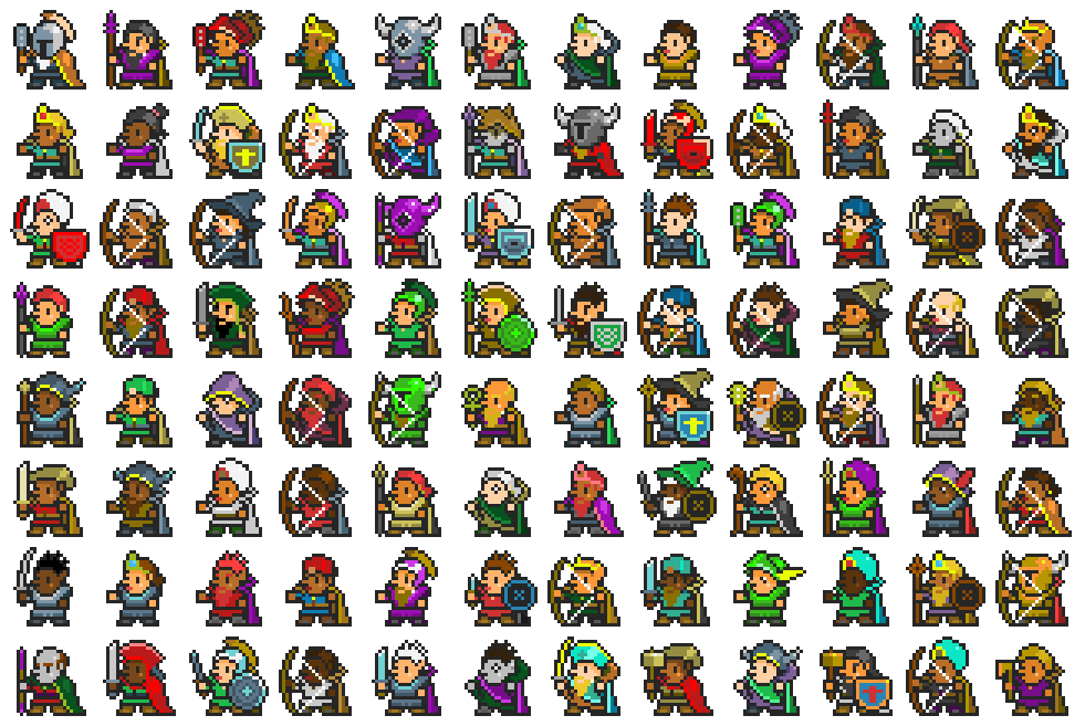 gamedevdotcom's tweet photo. Blog: How one #gamedev crafted a procedural sprite generator during a weekend proc-gen jam - https://t.co/XClYO5ZOQw https://t.co/PZ71nN2mls