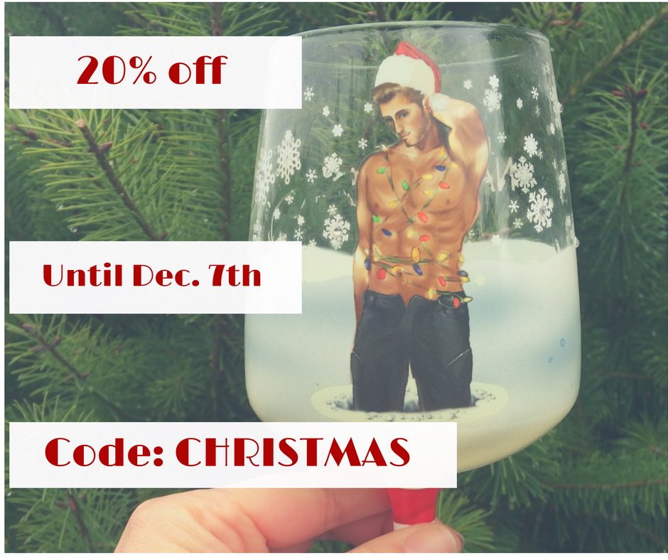 To kick off #25daysofCabanaBoys, we're having 20% off of our Cole glass until Dec. 7th! Link in our bio! #25daysofChristmas