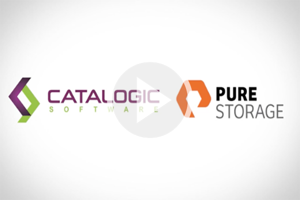 CatalogicSW's tweet photo. From #PureStorage, @vStewed talks about Pure Storage / Catalogic joint benefits. From #VMworld2016. https://t.co/bWeedwptOe https://t.co/Wxm5knUhpf