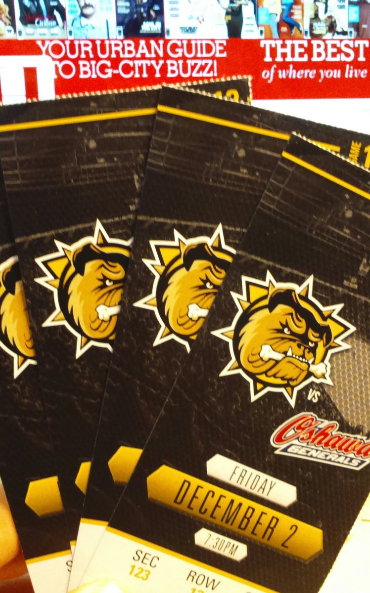 HamiltonMag's tweet photo. Are you a @BulldogsOHL fan? We're giving away 4 tickets to this Friday's game - RT &amp; follow us to win! #HamOnt https://t.co/Vw2OhQ2V9D