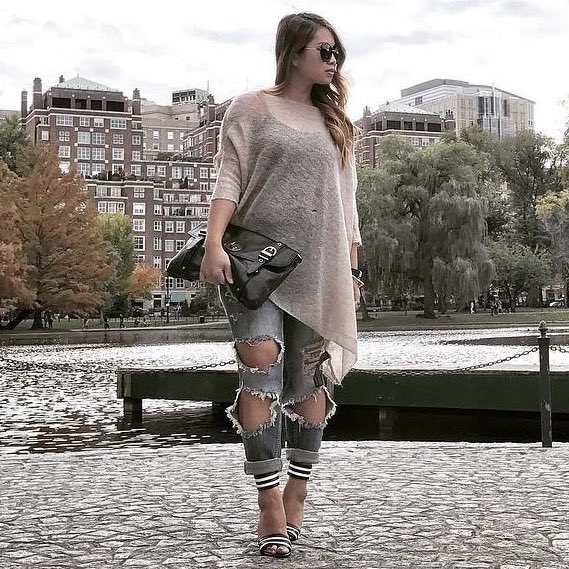 FergieFootwear's tweet photo. For a #warmfallday, blogger @justtututiny is loving an asymmetrical silhouette &amp; @Fergie #sandals.#fergie #fallstyle https://t.co/lPW5ImVzJW https://t.co/7Rm40mMs0P
