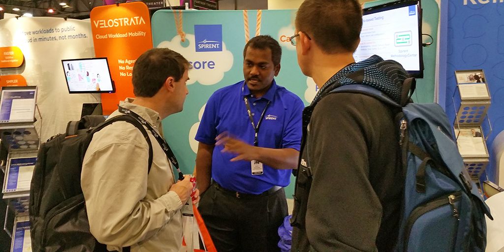 Spirent's tweet photo. At AWS #reInvent? Learn how 2 validate #virtualizedinfrastructure w/Spirent in booth 2220 https://t.co/1SJpvFI9N9 #cloudtesting @AWSreInvent https://t.co/1bPEvhlYDf