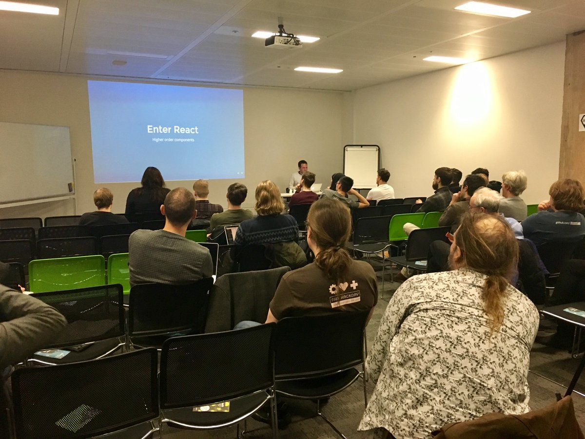 MeganKSlater's tweet image. Big thanks to @danieljohngrant for the great talk about the #FunctionalJavaScript London #meetup! #React #Recompose #Frontend #CodeNode