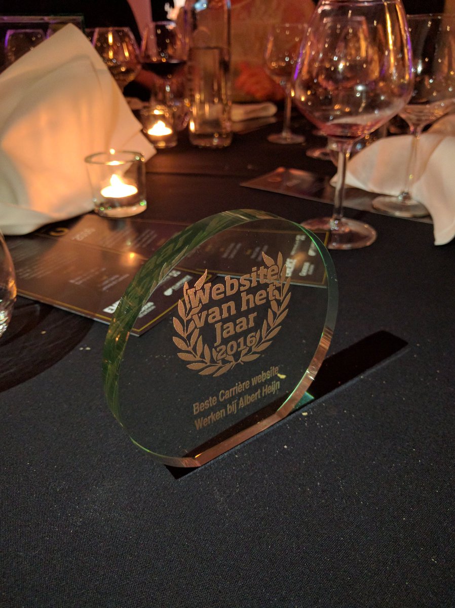 Endoublecom's tweet photo. And here the evidence. Career site @albertheijn elected as best Dutch career site 2016. Proud! Check https://t.co/kv91aRyin5 https://t.co/aSS0MQfq25