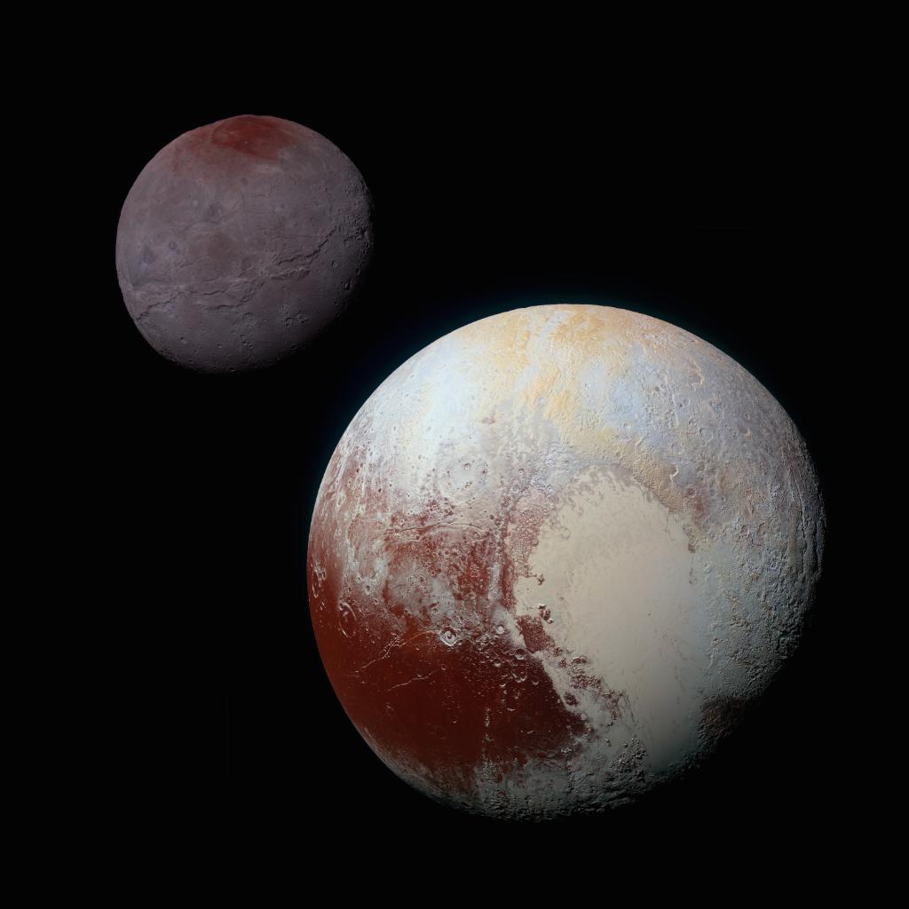 NASA's tweet photo. Pluto’s icy heart. How did it form? Is there a subsurface ocean? Scientists probe the mystery: https://t.co/PCJelwDpBk @NASANewHorizons https://t.co/ezF2sNlZaj