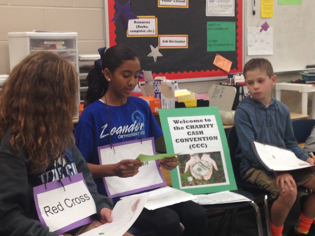 ParksideQUEST's tweet photo. Charity Cash Convention - persuading others to join and donate to our cause in 5th grade QUEST. https://t.co/AYuRTNZK46