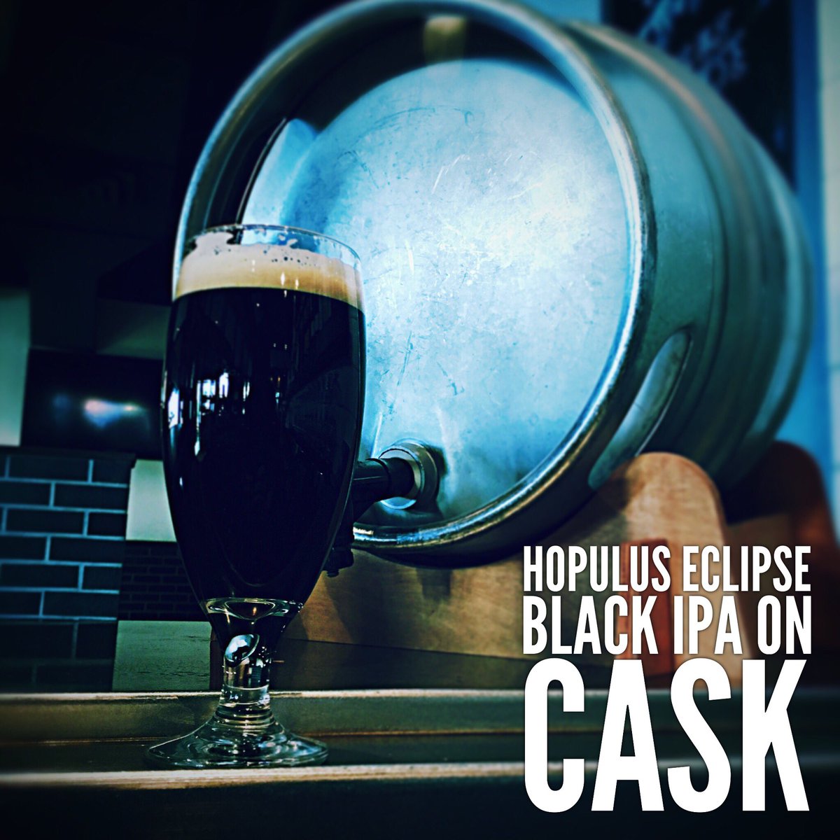 RockBottomLB's tweet image. Hopulus Eclipse Black IPA now available on cask...you aren't scared of the dark are you? #caskale  #longbeach #craftbeer