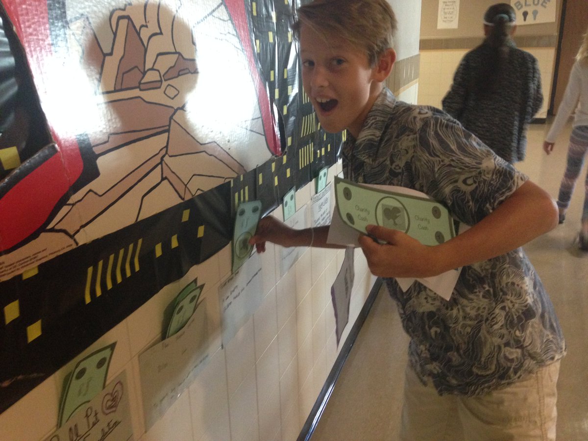 ParksideQUEST's tweet photo. Choosing to invest in the most convincing presenter's charity in 5th grade QUEST. https://t.co/Ufcg10uUTl