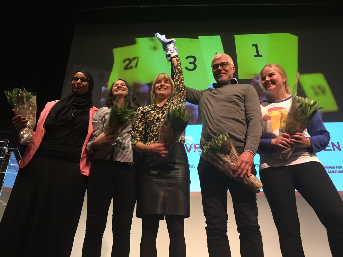 Denne bra gjengen er nå topp 5 på <a href="/oslosv/">Oslo SV</a> stortingsliste. <a href="/kariekas/">Kari Elisabeth Kaski</a> <a href="/Petter_Eide/">Petter Eide</a> <a href="/Hawatako/">Marian Hussein</a> <a href="/Oliviacs/">Olivia Corso Salles</a> <a href="/skaugvoll/">Solveig Skaugvoll Foss</a>