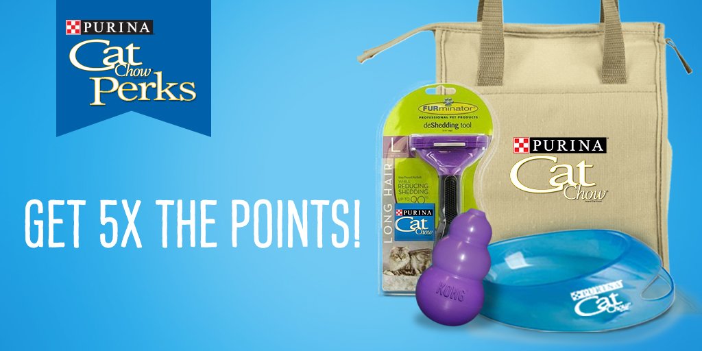 Purina Cat Chow on Twitter "Get 5x the points January 110 when you