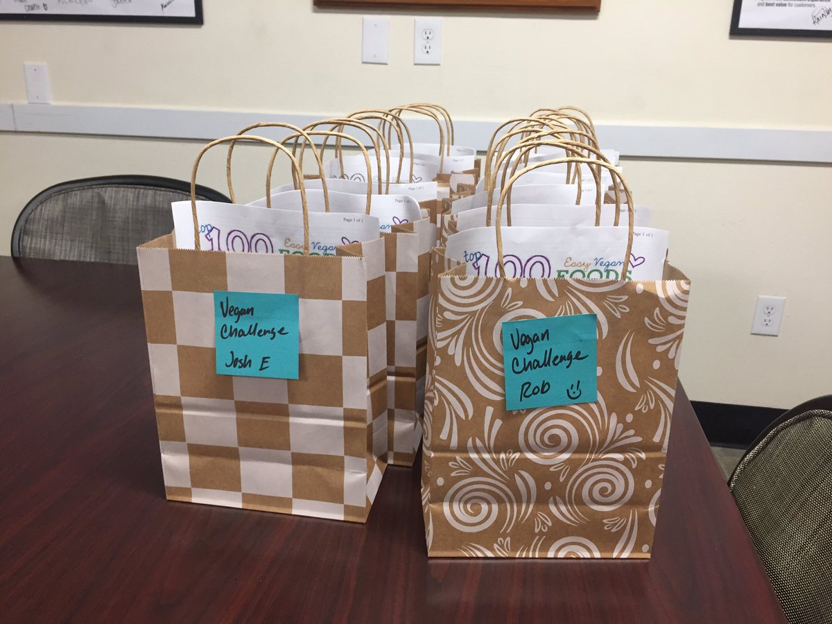 6650 Cypress going VEGAN!  Book of resources and info +kick off bags for associates. Thank you MARIA! @roberthdumas <a href="/salinas_lori/">HD.Lori.Turman</a> <a href="/NotoKara/">Kara Noto</a>