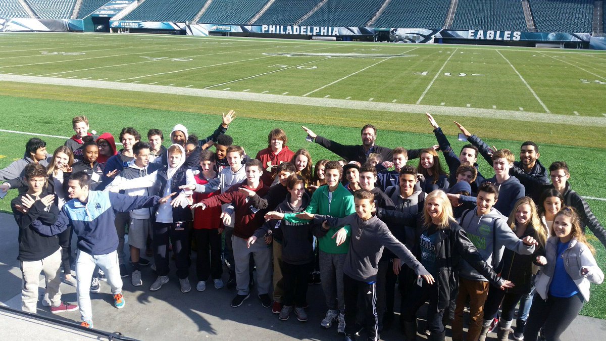 Harriton_HS's tweet photo. Harriton's Entrepreneurship class trip to Lincoln Financial Field. #ramPRIDE #entreprenuershiprocks #flyRamsfly https://t.co/rbDoZYERU6