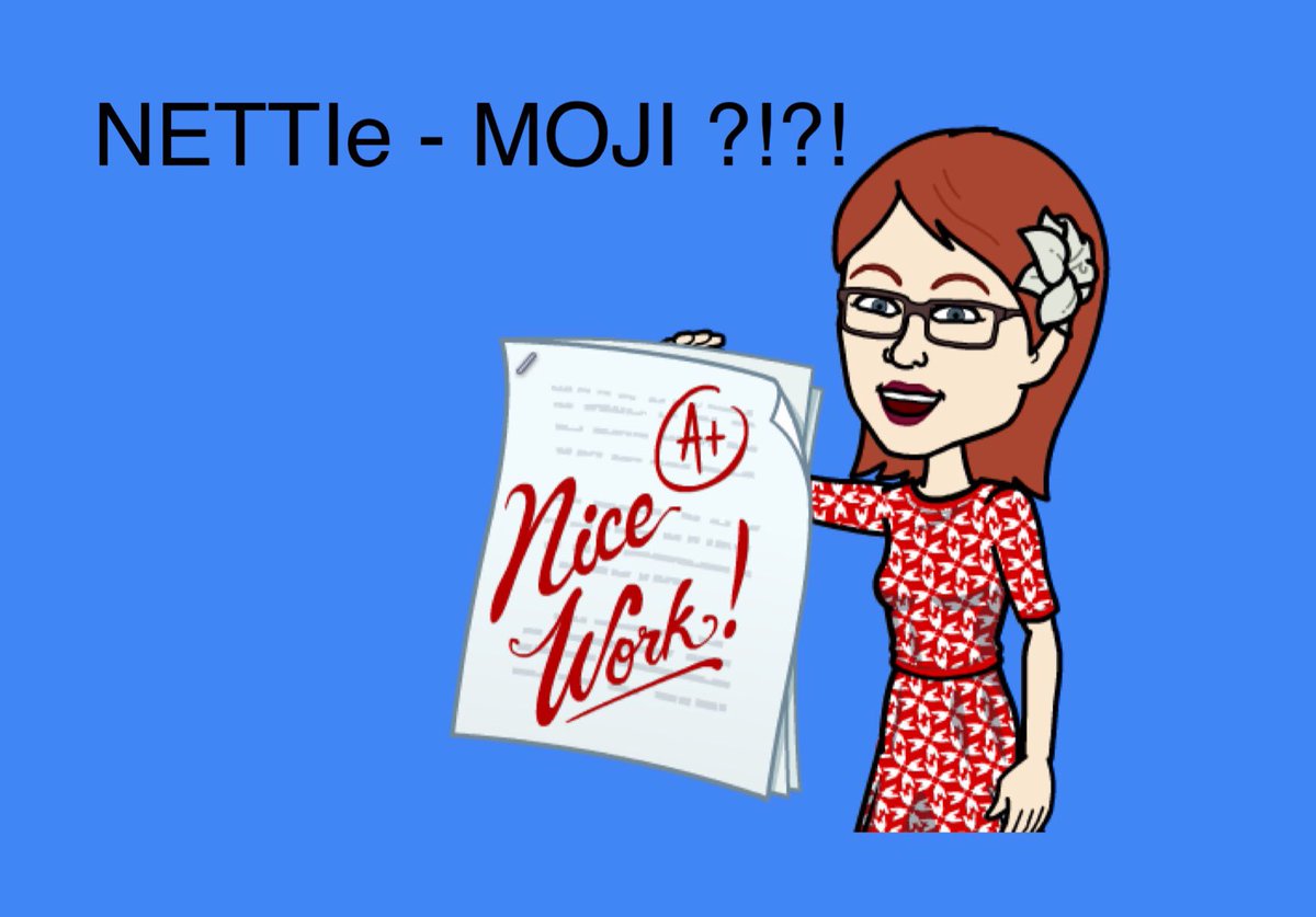 one_onlyNettieB's tweet photo. My students presented about emojis today. And capped the speech off with a Nettie-moji #Comm1200 https://t.co/irvspK1do6