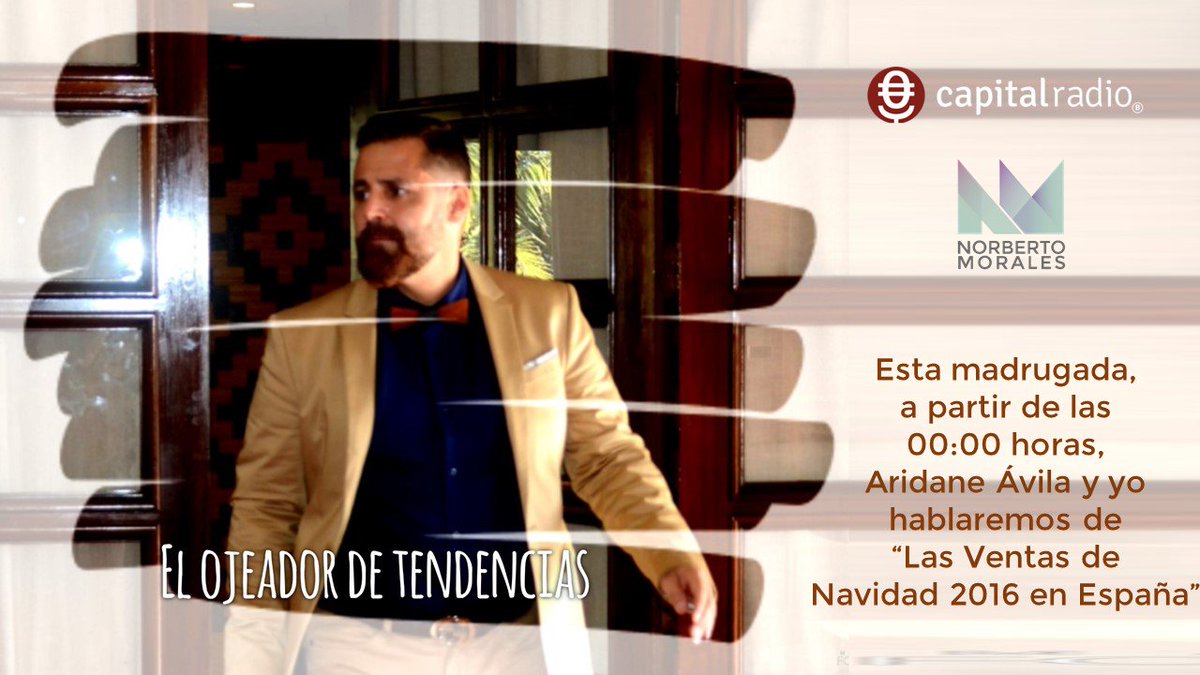norbertomorals's tweet photo. ¿Y que pasa cada madrugada del jueves al viernes? El #Ojeadordetendencias, en La Noche con @AridaneAvila en @CapitalRadioCAN @CAPITALRADIOB https://t.co/BC3r33UDLl