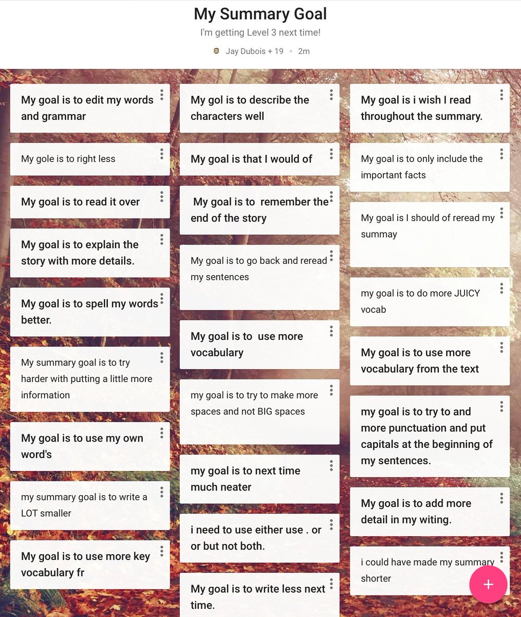 daniela_virone's tweet photo. Loved seeing how Ss share and set goals individually and as a class in @Jay__Dubois 's grade 4's #selfregulation #inititive #learninggoals https://t.co/rBzKpIl2TB