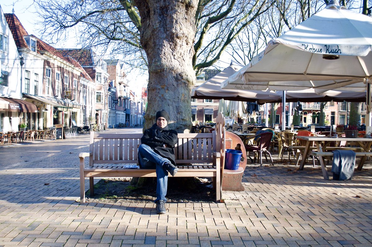 bundeljayse's tweet image. Me in #delftcity #thehague #Netherlands #Trees and #Streets #oldcity