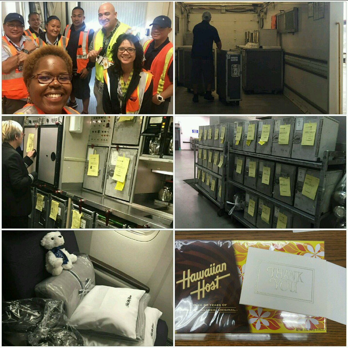 DJBardlette's tweet photo. HNL Food Services 1st Polaris flight, 903 HNL-NRT with a special Thank you for our FA partners. Way to go team! @weareunited https://t.co/sRLc8Qw95P
