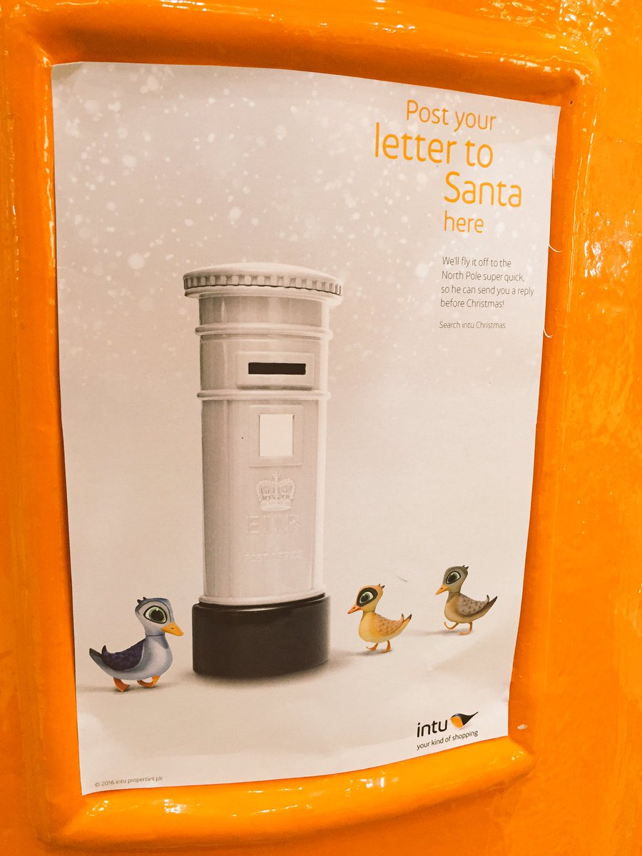 LouBou's tweet photo. How cute! Children can post their letters to Santa at intu via this snow topped orange postbox by Debenhams 😱🎅🎄 #LoveMK #intuMKBlogger https://t.co/RGTqPqsO8J