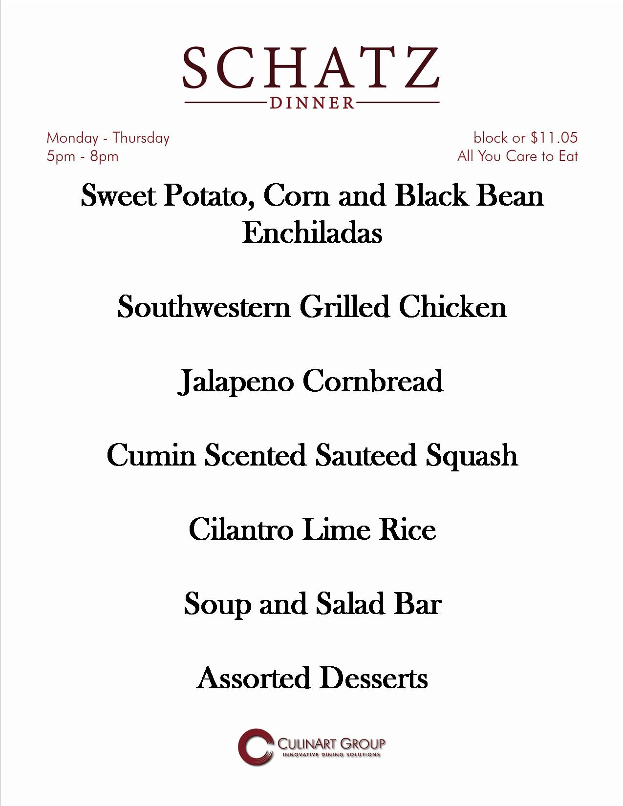 Chartwells At Cmu On Twitter Tonight S Dinner Menu Chartwells At Cmu On Twitter Tonight S Dinner Menu