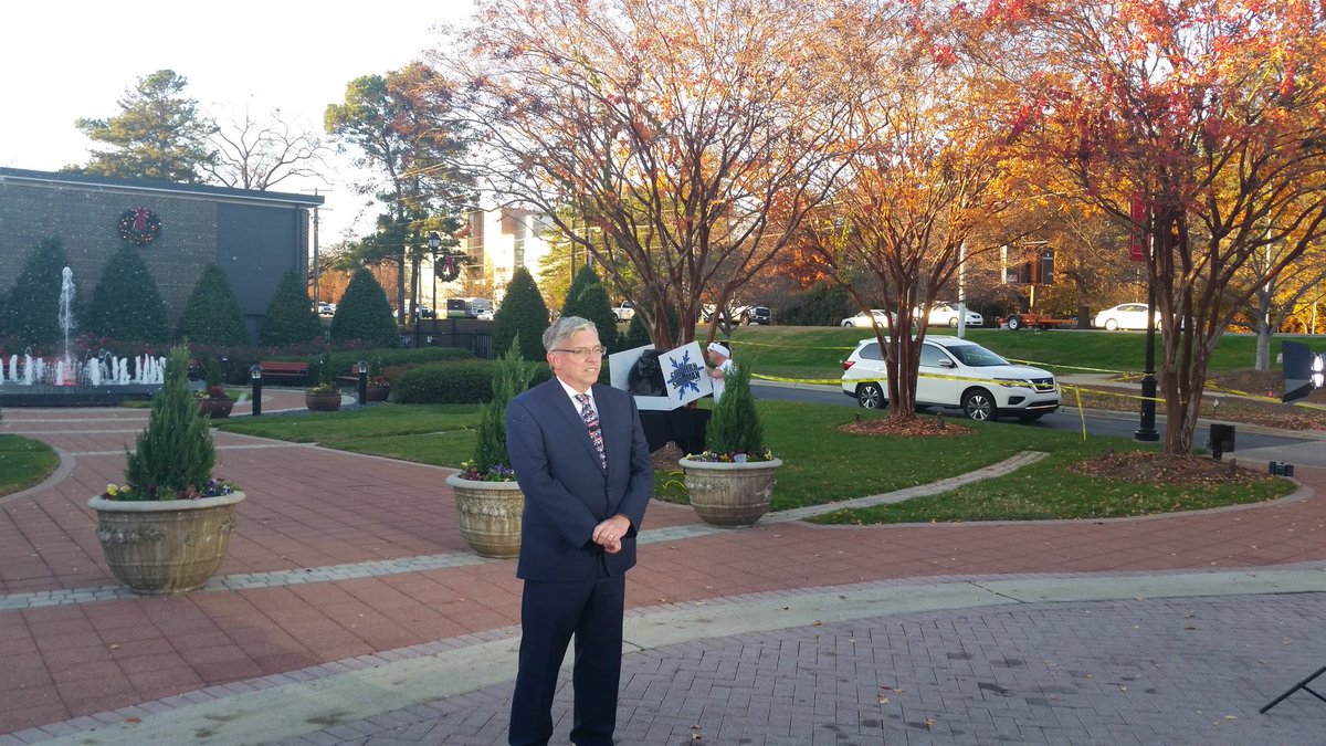 ProAssistBill's tweet photo. Weather report from @gbfishel for the #wraltower lighting. There is always snow for this event! https://t.co/vq5MLaO9sl