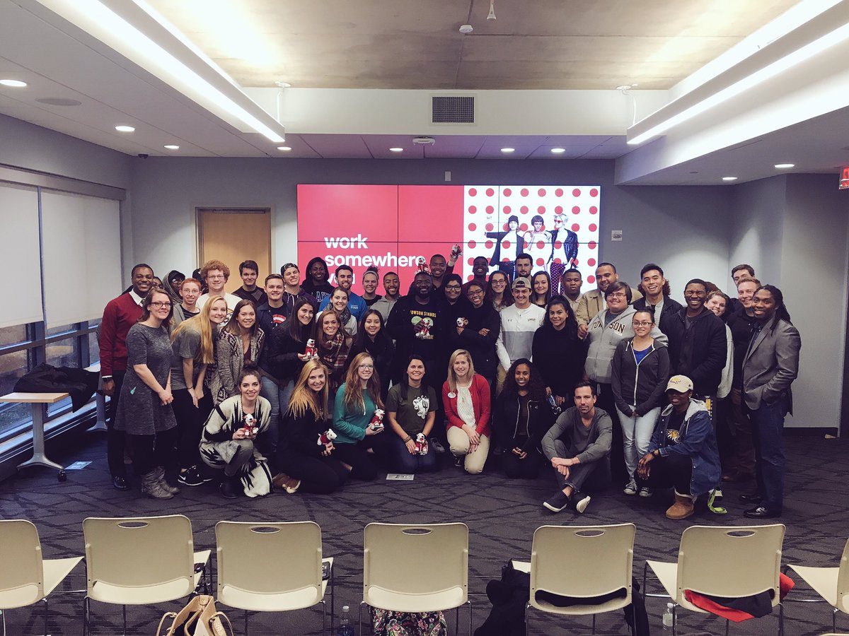 Accountability workshop @ TowsonU! Got to share why I love working at Target w/ amazing student leaders. #TgtonCampus #worksomewhereyoulove