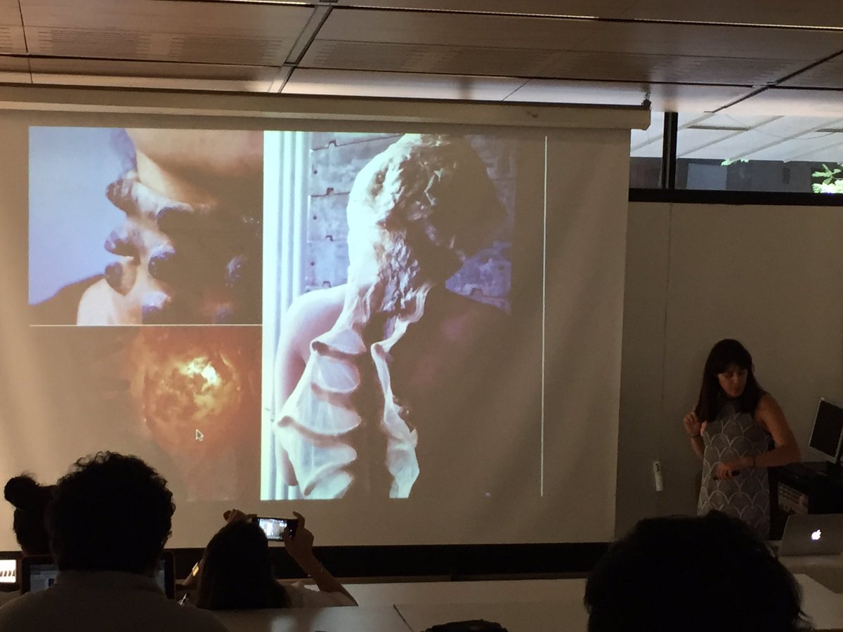 FablabSantiago's tweet photo. Anastasia, Nuestra nueva integrante del equipo cerrando la jornada de hoy hablando de textiles digitales y wereables Seguimos mañana! https://t.co/4zU6mAm0YC