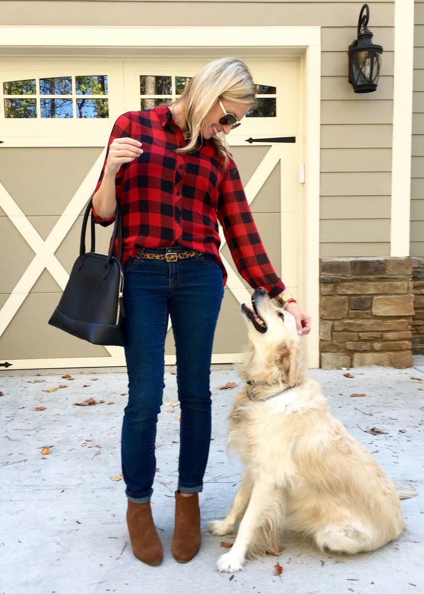 MagnoliaMamas's tweet photo. Red, black, and buffalo check. Winter style inspiration --> https://t.co/l2DAHaYpz3 #womensfashion #fashionblogger https://t.co/mxRjBAvrJq
