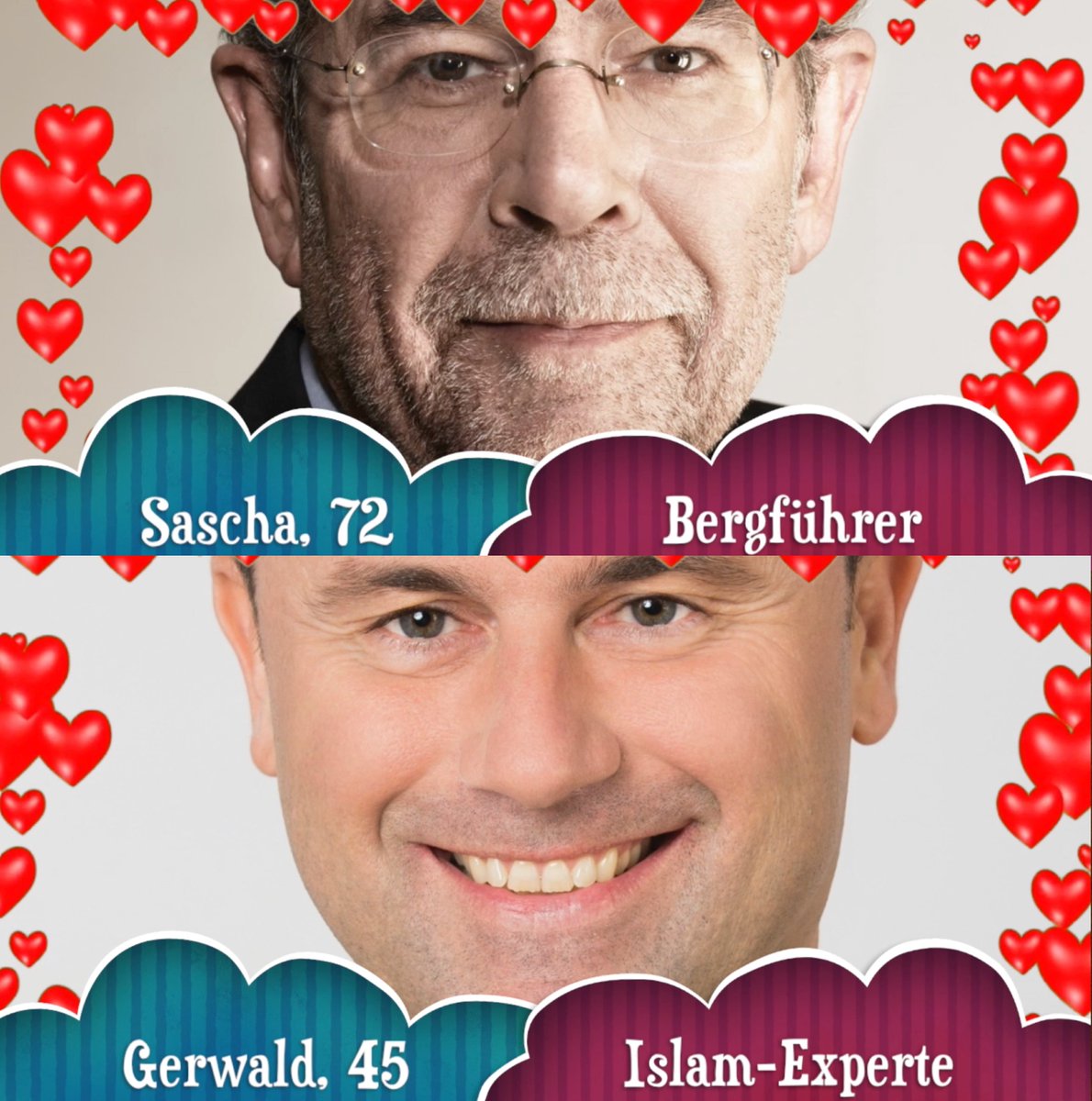 unkorrekt's tweet photo. So, liebes Österreich, wer soll denn nun dein Präsident sein? Mit Susi: https://t.co/aTt0uYO3VI  #bpw16 #ORFDuell #Todesstrafe #VdB #Hofer https://t.co/IrMV4refSi