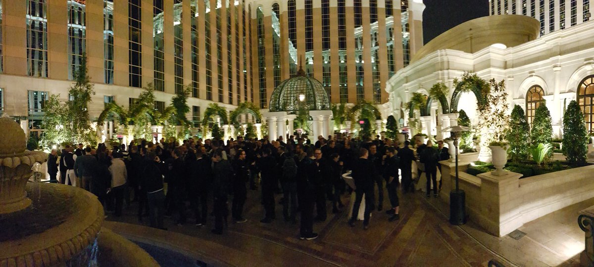 therolle's tweet photo. Nordics #aws get-together at #reInvent before the official afterparty. Quite the turnout! https://t.co/JAFyzMoJ0U