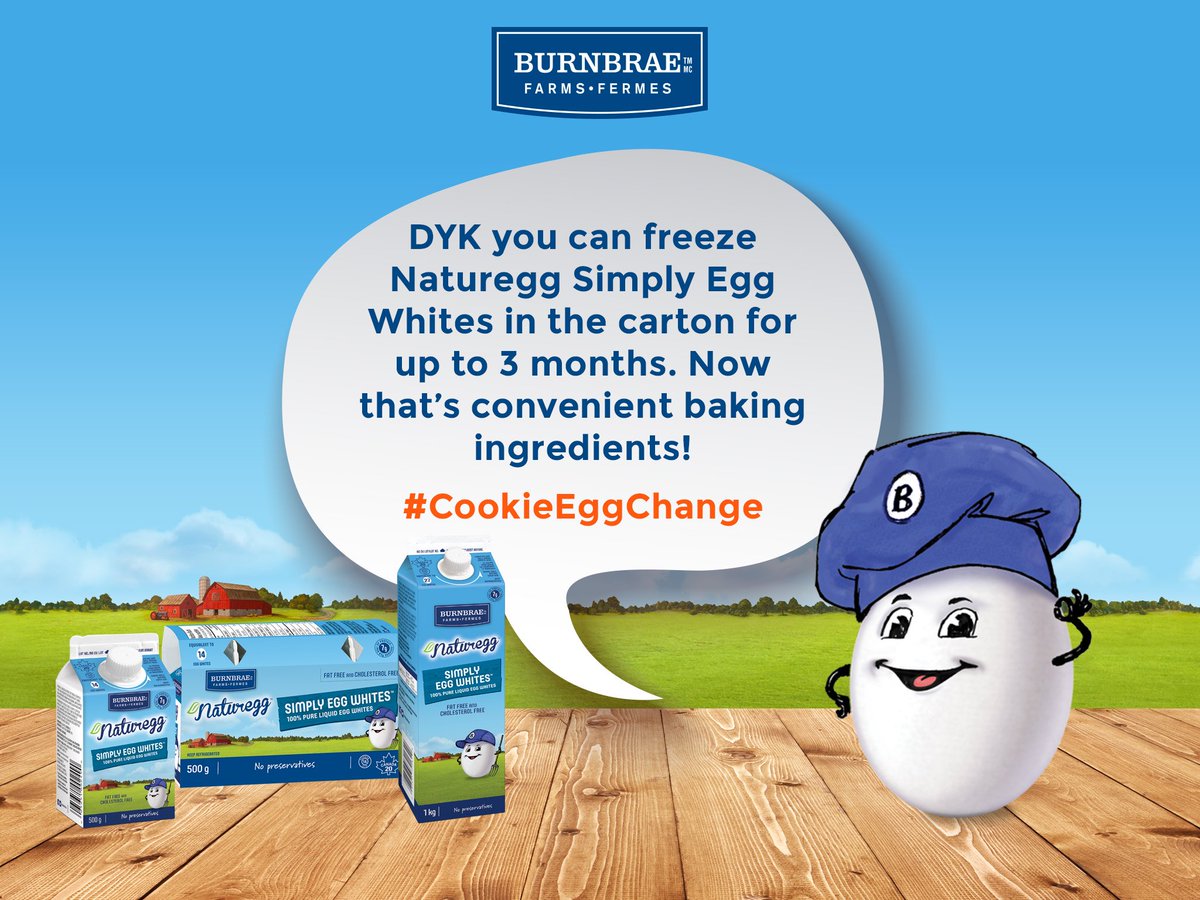 SJConsulting_CA's tweet photo. DYK you can freeze Naturegg Simply Egg Whites in the carton for up to 3 months. Now that’s convenient baking ingredients #CookieEggChange https://t.co/3MBxA8PAXS