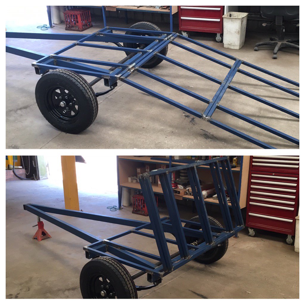 NathBradbury81's tweet photo. Mechanic has been hard at it making a trailer for the ProCore . Nearly finished Should save time when aerating . https://t.co/2IrD78hjdG