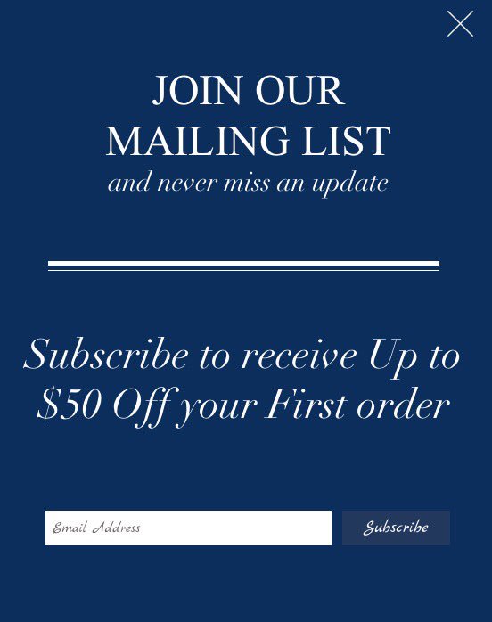 veimagination's tweet image. Make sure you Subscribe to Our Mailing List to receive updates and a Spacial $50 Off your first Order! 💳