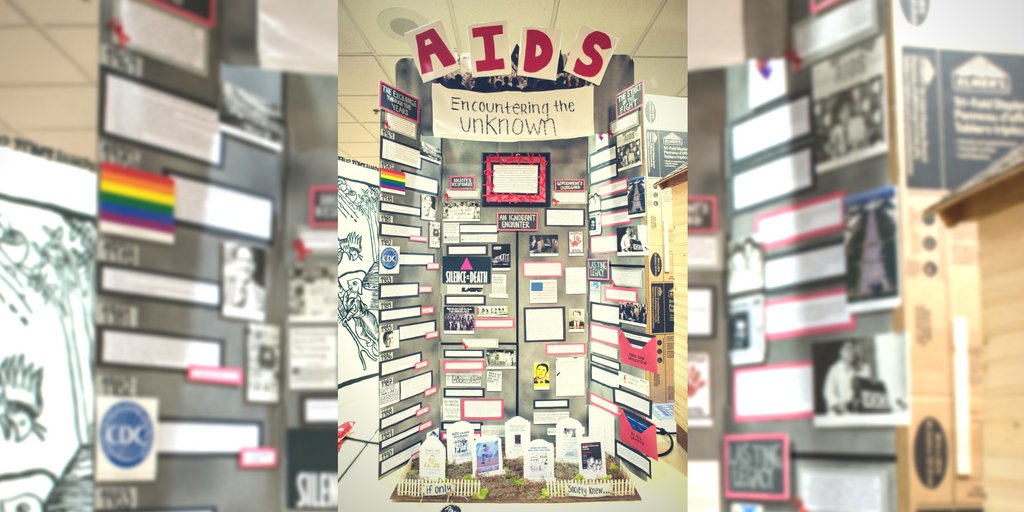 NationalHistory's tweet photo. Today is #WorldAidsDay - this exhibit was from #NHD2016 but could be a great topic for #TakingAStand in History as well. https://t.co/Rd7MlSoWVl
