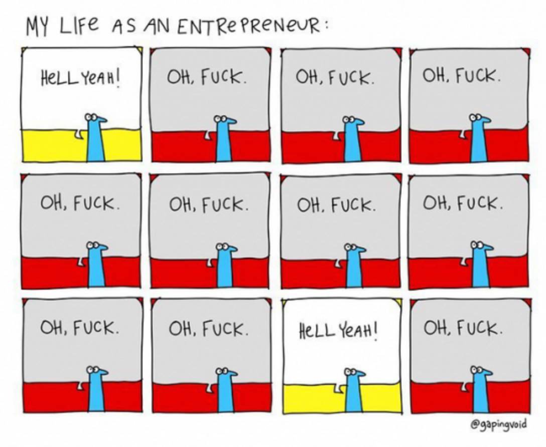 My life as an entrepreneur (via <a href="/Seb_Tondeur/">Sebastien Tondeur</a>) by <a href="/gapingvoid/">Gapingvoid Culture Design Group</a>