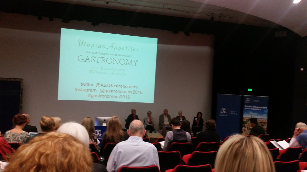 lamingtonslasag's tweet photo. Aus symposium of gastronomy begins w legends alexander, santich, symons, halliday #legends #gastronomers2016 https://t.co/fZz9mYYUv0