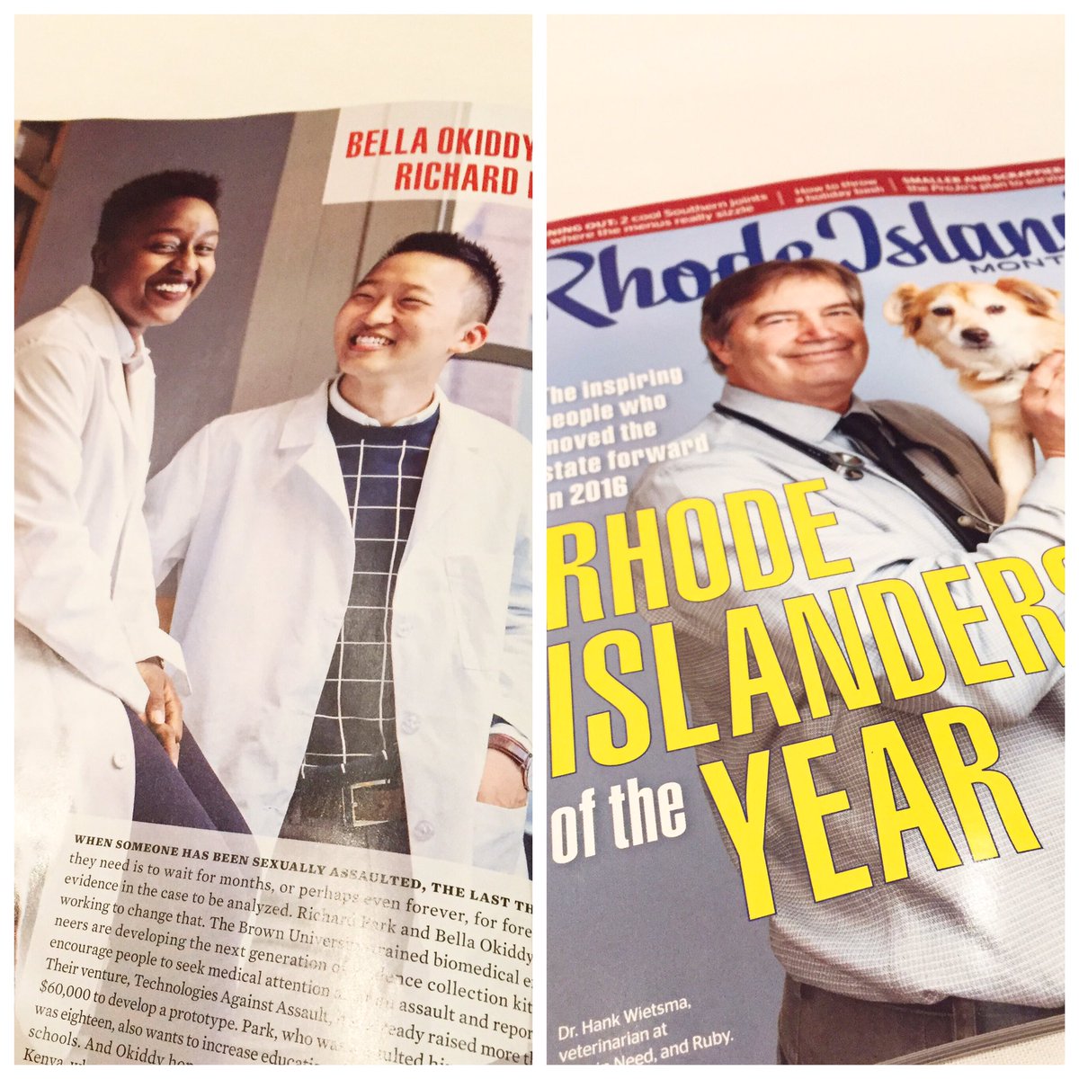 AgainstAssault1's tweet photo. Find us in this month's copy of @RIMonthly ! We're so honoured to be receiving this distinction ! #rhodeislandersoftheyear https://t.co/5J6085lLYP