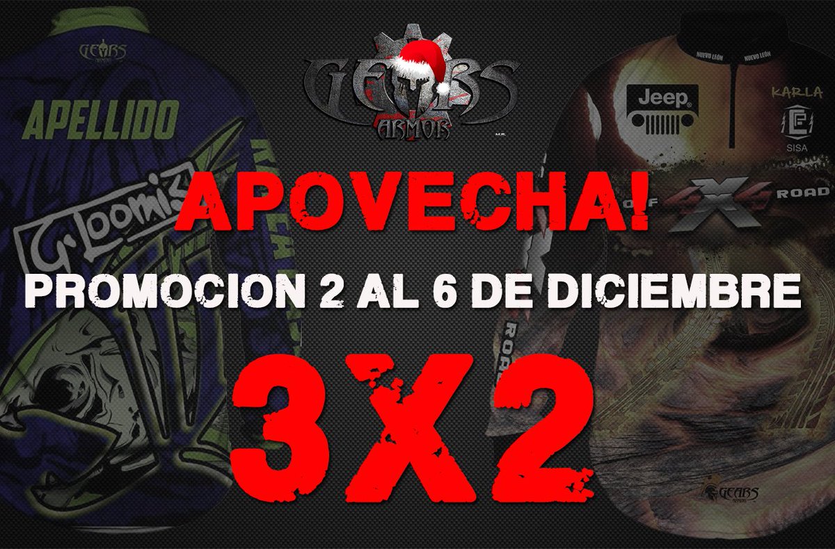 gears_playeras's tweet photo. Aprovecha estos dias de promocion! 
Cualquier duda, en nuestras redes sociales podemos atenderte
#GearsArmor #MakeYouOwn https://t.co/EIdGV2Gxjy