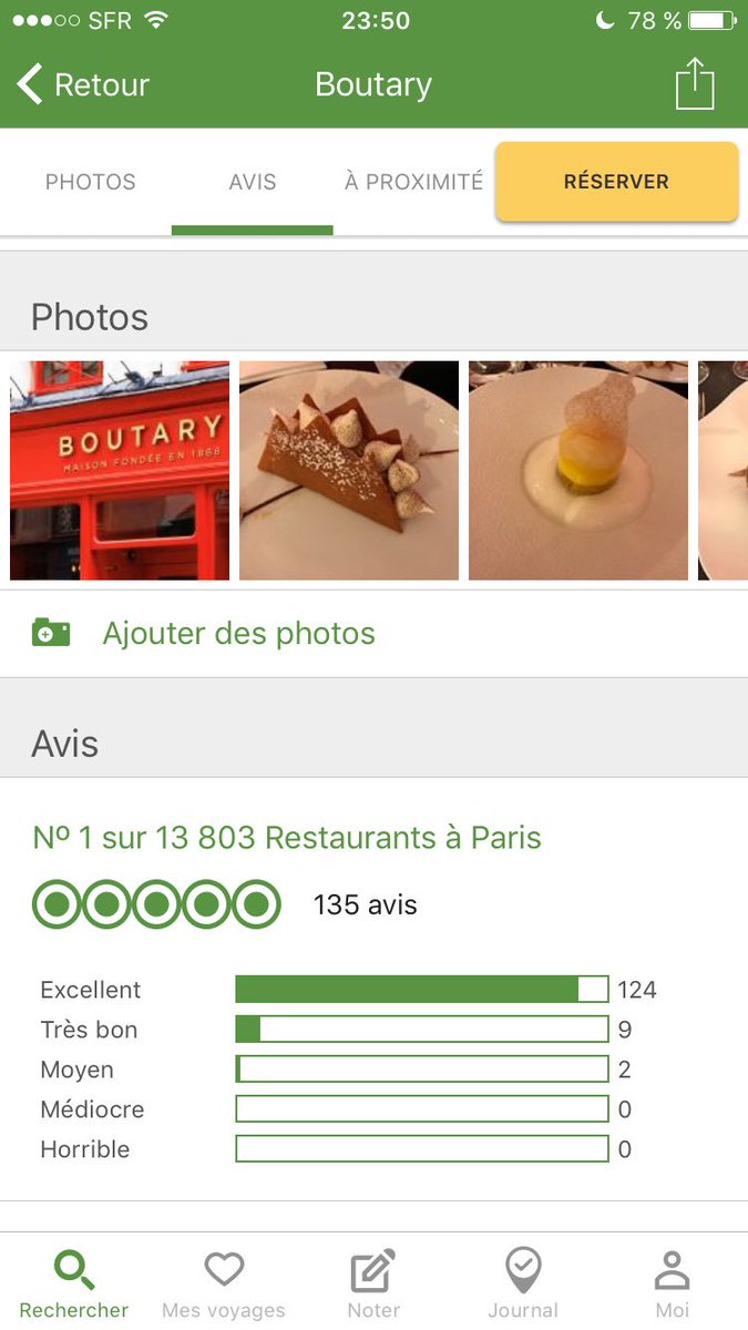 Le restaurant <a href="/Maison_Boutary/">Boutary</a> de #CharlesdeSaintVincent <a href="/HECAlumni/">HEC Alumni</a> 2001 est numéro 1 à Paris sur <a href="/TripAdvisorFR/">Tripadvisor France</a>!! À essayer!! Cc <a href="/HECParis/">HEC Paris Business School</a>