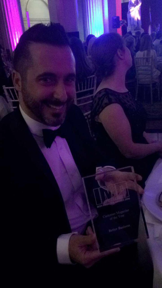 A big congrats to <a href="/SFA_Irl/">Small Firms Association</a> for winning <a href="/MagsIRL/">Maggie</a> Customer Magazine of Year #IMA2016 - designed &amp; edited by <a href="/AshvilleTeam/">Ashville Media Group</a>