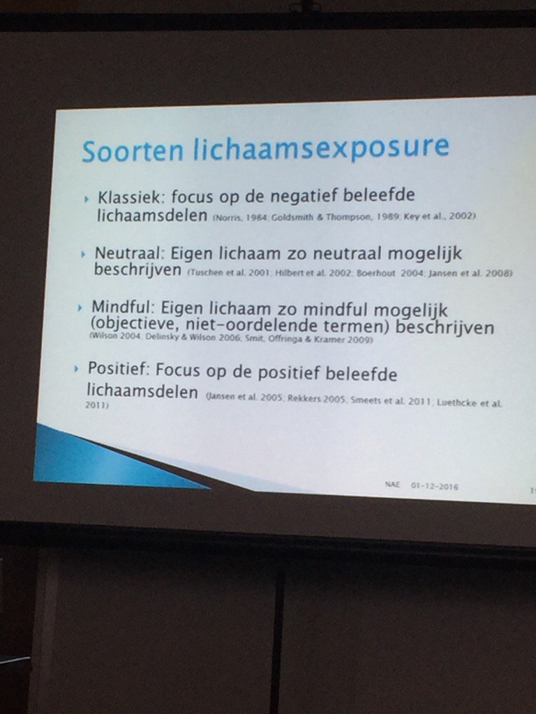 yvettespijkstra's tweet photo. Leuke oefening mee gedaan tijdens #NAE2016. Wat is de invloed op jouw lichaamsbeleving vooraf en na afloop? https://t.co/LBhRhnuzCu