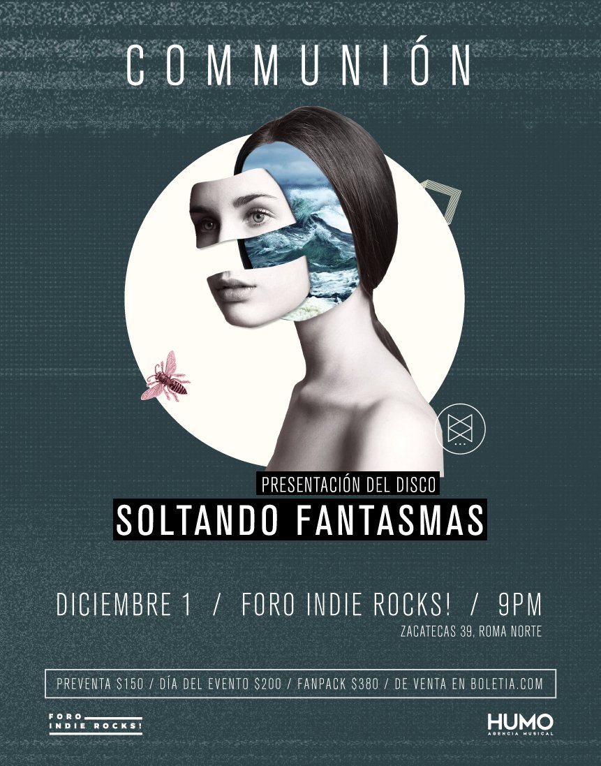 ruidoblancofm's tweet photo. Se soltarán los fantasmas esta noche con @COMMUNIONmx en el @ForoIndierocks ! ¿Quién irá a #hacerruido? https://t.co/njUzp26Pbm