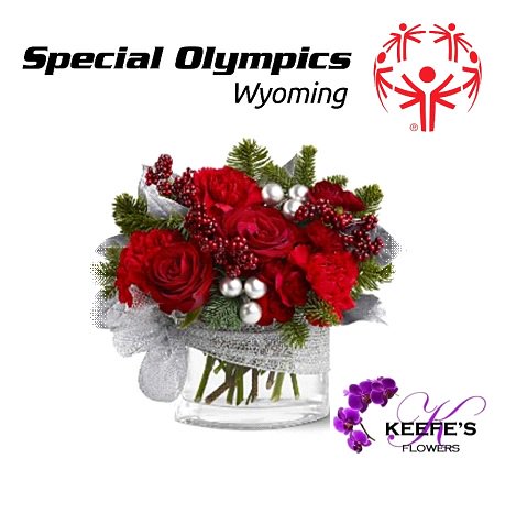 keefesflowers's tweet photo. December's Charity Bouquet, Silver Lining. 
Proceeds benefit the Special Olympics of Wyoming. 
#charitybouquet #flowersforacause https://t.co/m5b2p6VQ85