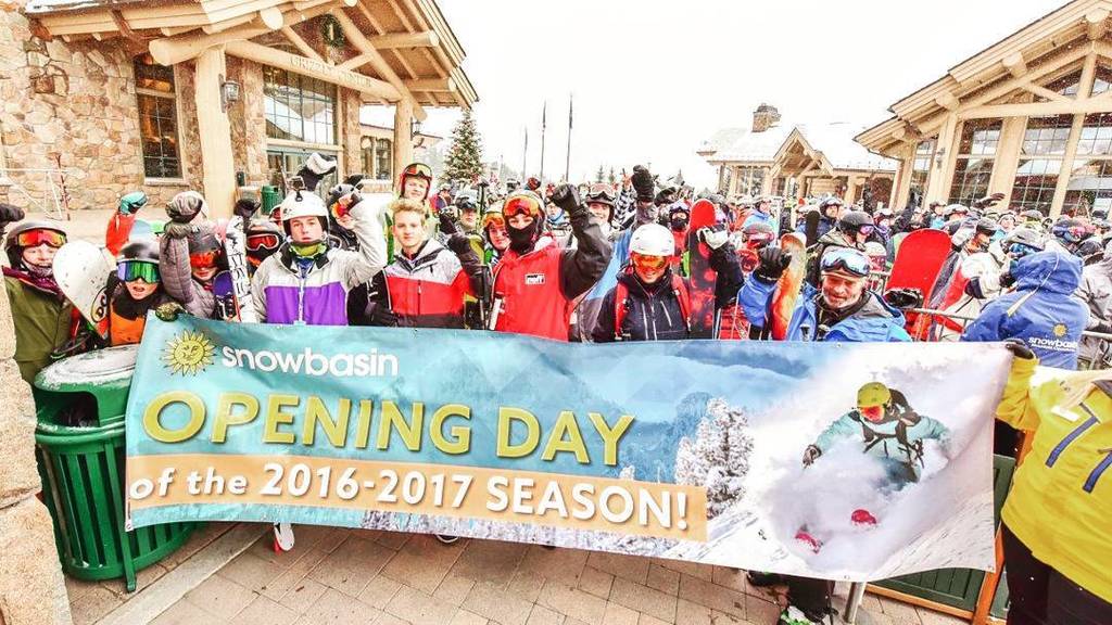 SnowbasinResort's tweet photo. Thanks to everyone who came out for our #openingday. Stoke levels were high with our best … https://t.co/kkaHoZPg8v https://t.co/eYf8N7YDxT