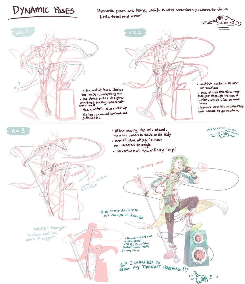 I was requested tips on how to draw poses and figures and i wanted to share it here too. Here's the post: https://t.co/dcOCRY3cBO 