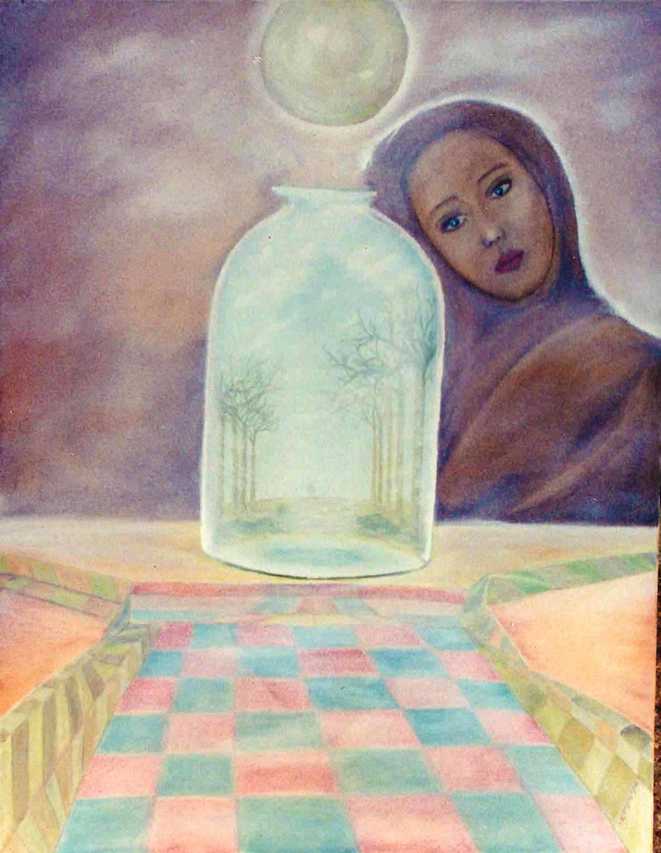 AustinArte's tweet image. #Dapacu at Dapacu.com  This #Painting was created around 1995, the beginning of the idea of Ecosferes.Com