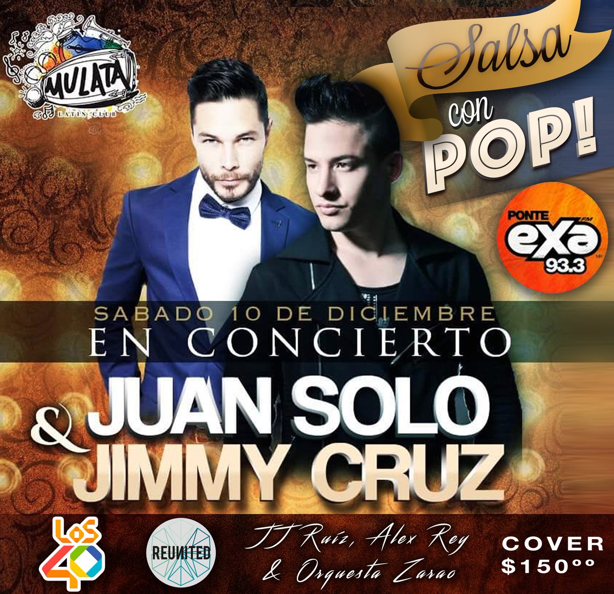 SomosPME's tweet photo. @soyjuansolo y @JimmyCruzM Juntos en #SalsaConPop en #MulataLatinClub 10 De Dic Boca del Río Veracruz, no te lo puedes perder. https://t.co/Hgmceg8p6v