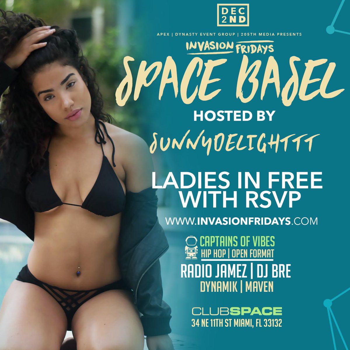 apex_presents's tweet photo. Celebrating a lot of birthdays this Friday at Space, ladies in free all night long! #InvasionFridays #SpaceBasel https://t.co/nuI1pg2jTN