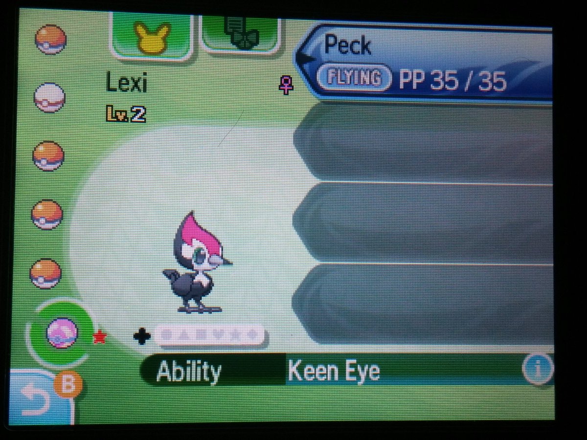 ChasingPixels's tweet image. Shiny Pikipek :) #shinypokemon #PokemonSunMoon #pikipek #pokemon