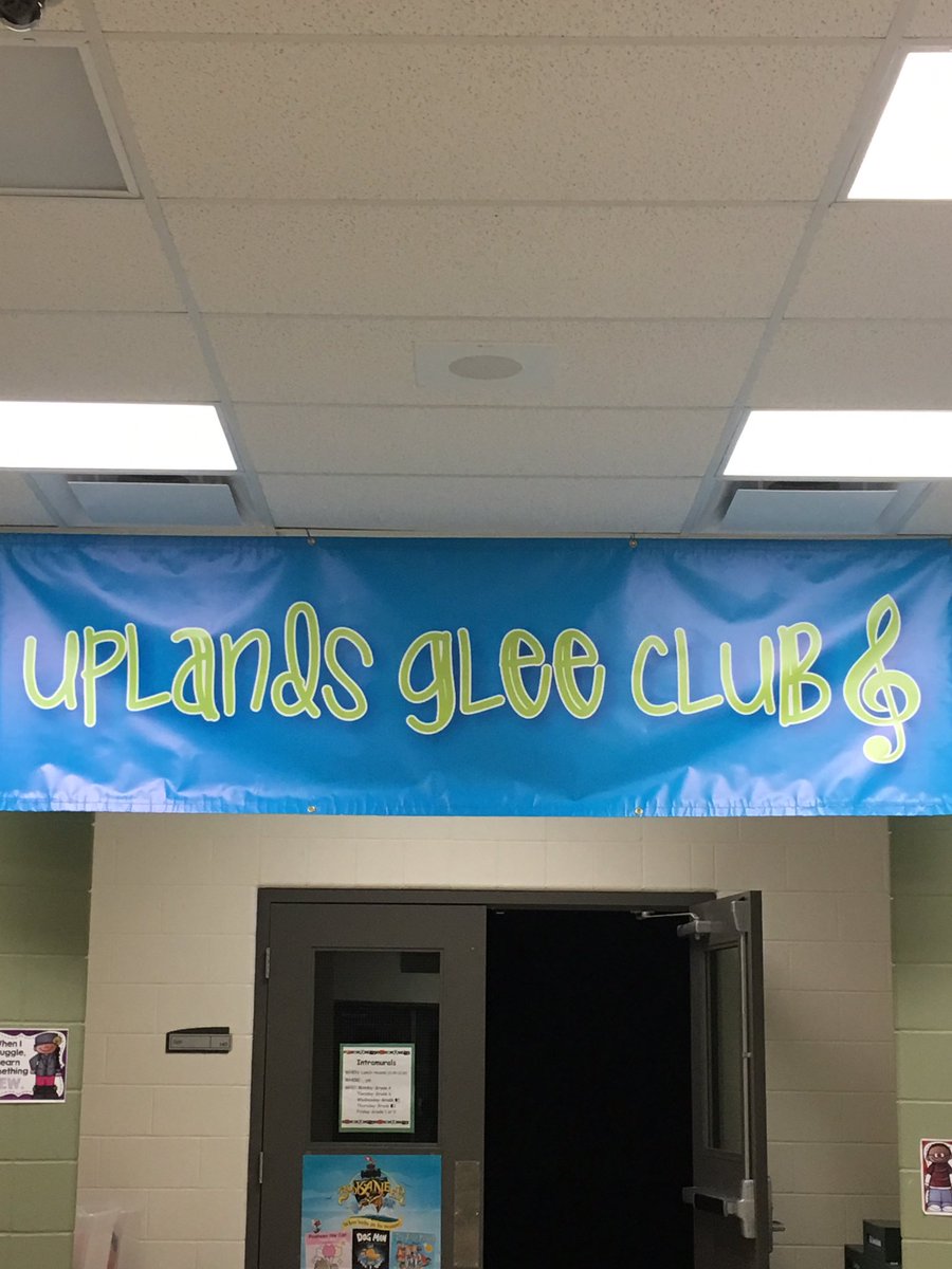 crystalsnowa's tweet photo. @UplandsBrooks Glee Club bake sale tomorrow! https://t.co/D9QInp15eu